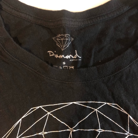 Diamond Supply Co Short Sleeve Tee Womens Size Small Black - Picture 5 of 9